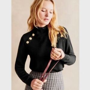 Sezane Gerry Jumper in Black, Size S
